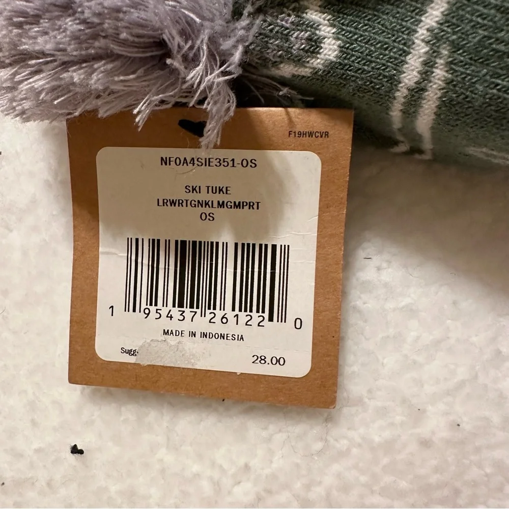 Green Knit North Face Hat